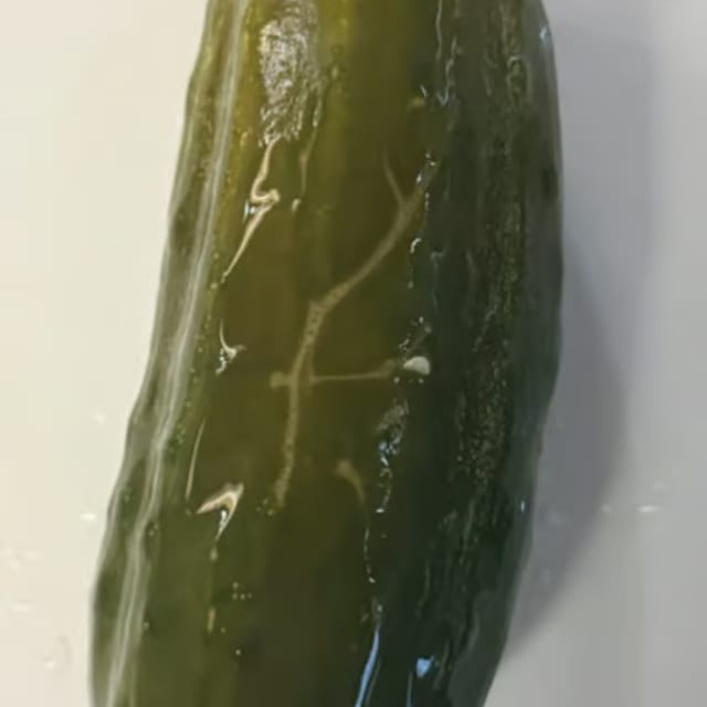 Half Sour Pickle.