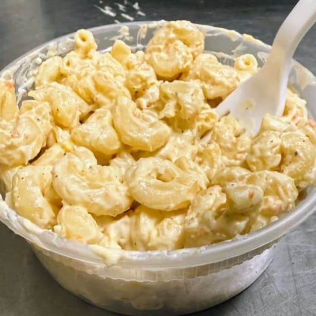 House-made Macaroni Salad.