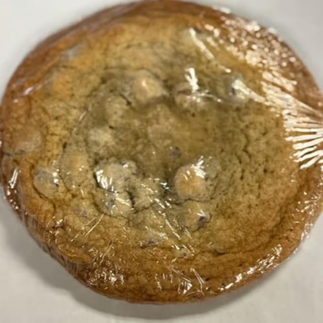 House baked Chocolate Chip Cookie.