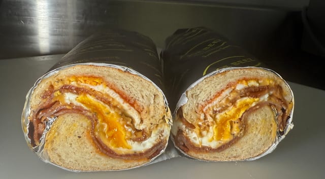BEC (Bacon Egg Cheese | Half Sub).