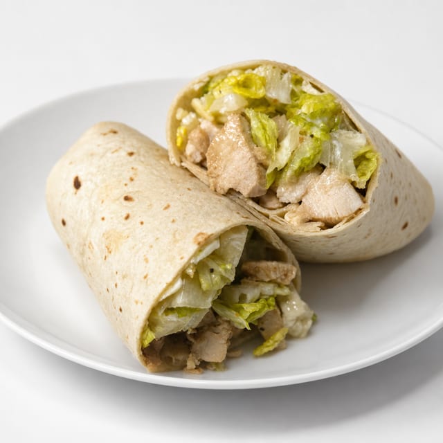 Chicken Caesar Salad Wrap.