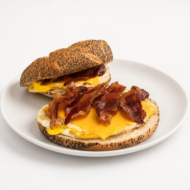 Meat, Egg & Cheese Sandwich.