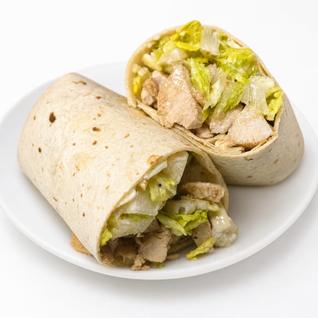 Chicken Caesar Salad Wrap.