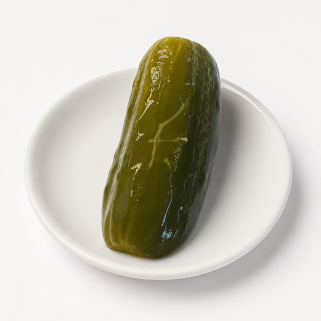 Half Sour Pickle.