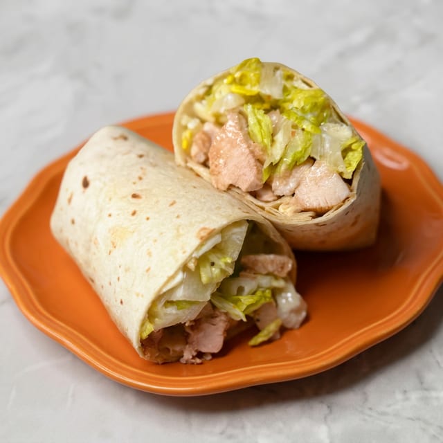 Chicken Caesar Salad Wrap.
