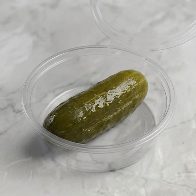 Half Sour Pickle.